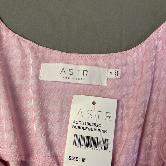 NWT ASTR The Label Women's Joan Strappy Midi Dress Size Medium Spring Pink - Picture 8 of 9